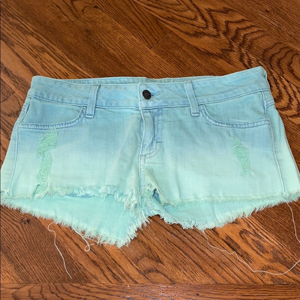 Siwy blue ombré denim shorts